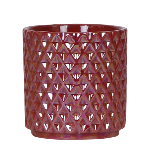 Diamond pearl sierpot - Red - ¯9cm