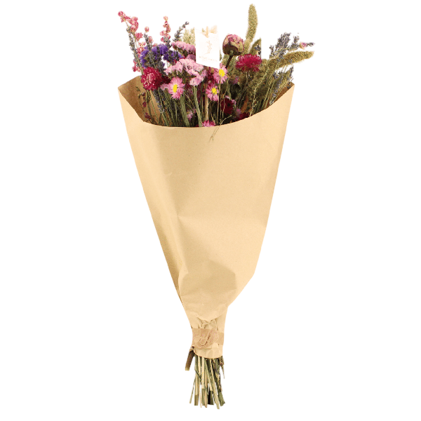 Droogbloemen Field Bouquet Pink - Ø25cm - ↕60cm