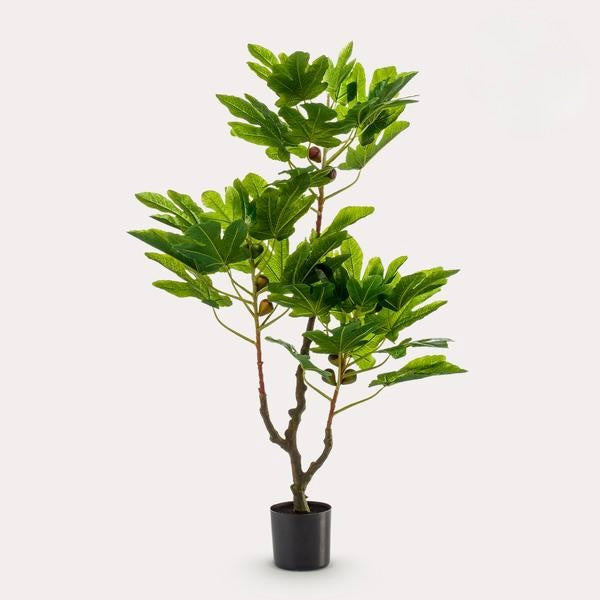 Kunstplant - Ficus Carica - Vijgenboom - 95 cm