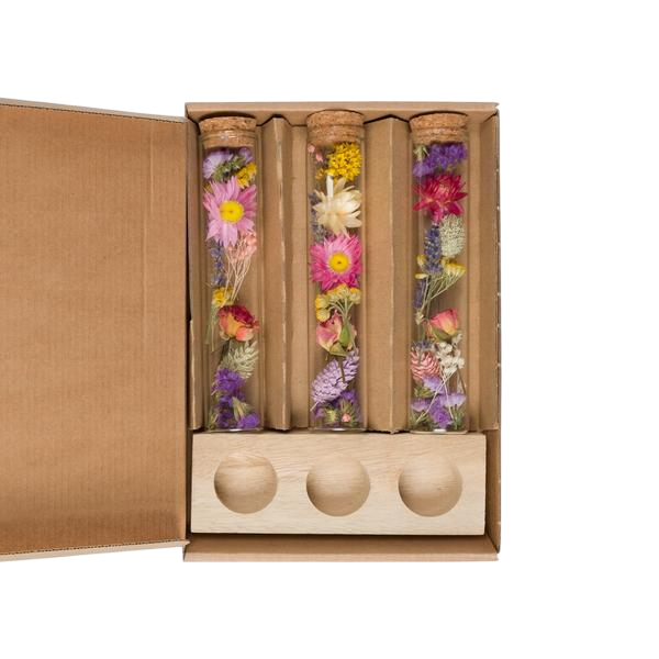 Droogbloemen - Message in a Box Large - Multi - 8 stuks - ↕15cm