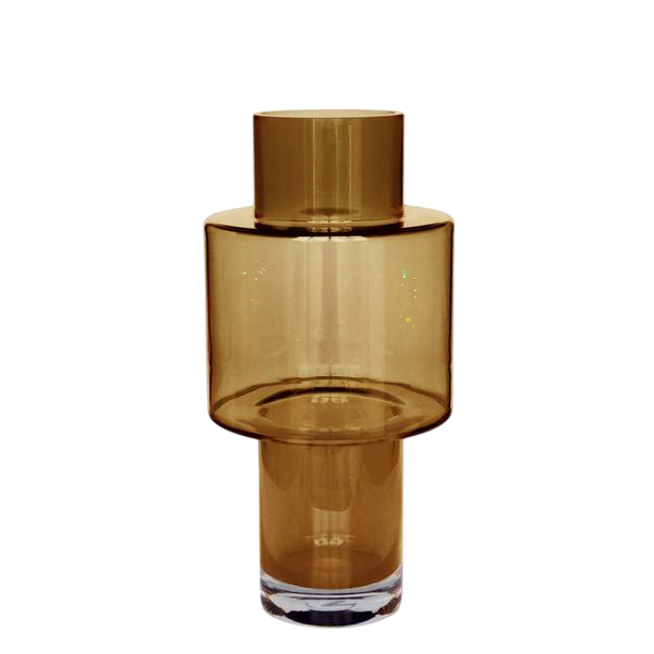 Vaas glas Juba M - H40 W20 - Cognac