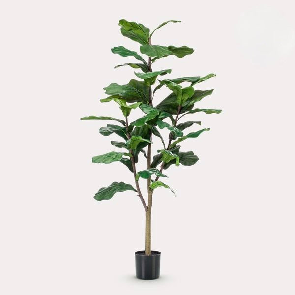 Kunstplant - Ficus Lyrata - Tabaksplant - 125 cm