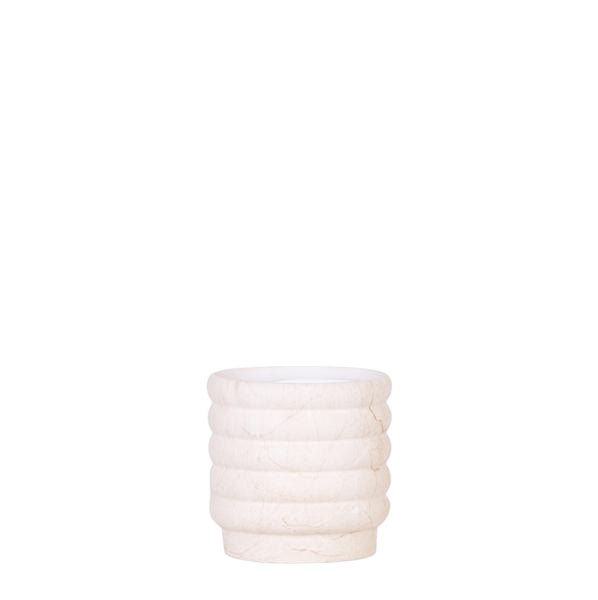 Marble pot - Light - ¯9cm