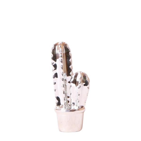 Ornament - Decoratie beeld Cactus - Silver