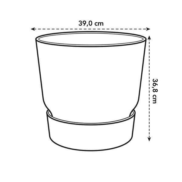 Pot elho Greenville Round grijs - D39 x H37