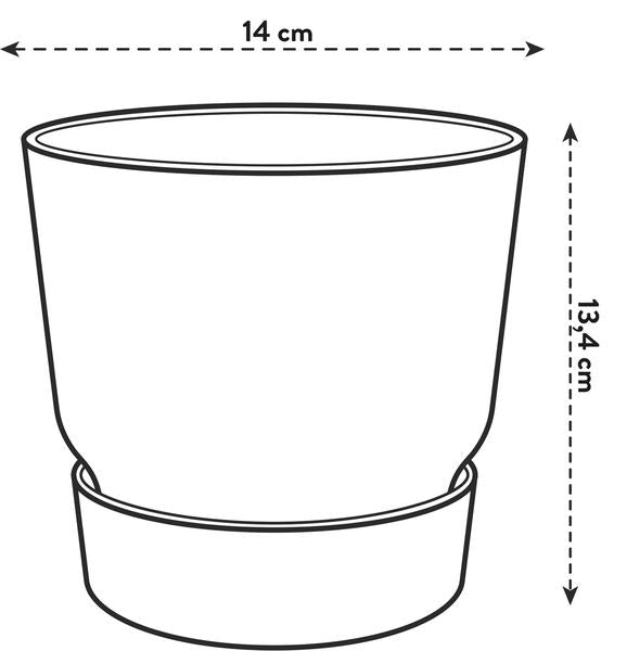 Pot elho Greenville Round grijs - D14 x H13