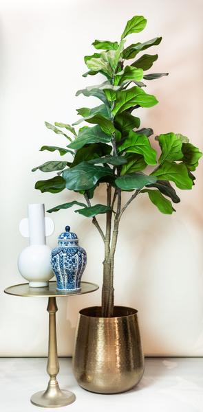 Kunstplant - Ficus Lyrata - Tabaksplant - 180 cm